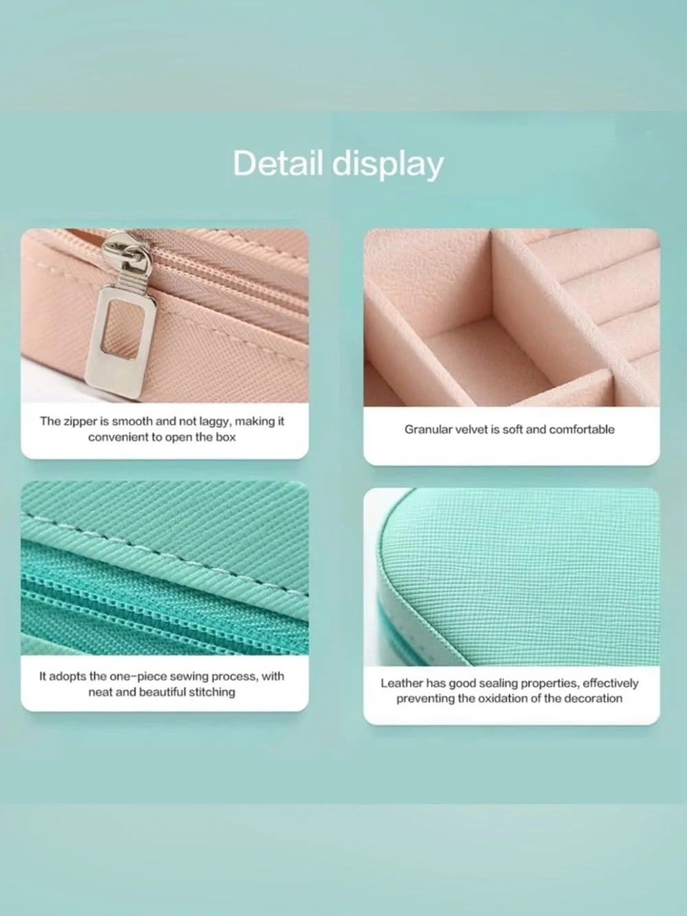 NWT~Jewelry Box Organizer~ Customizable~ Light Pink